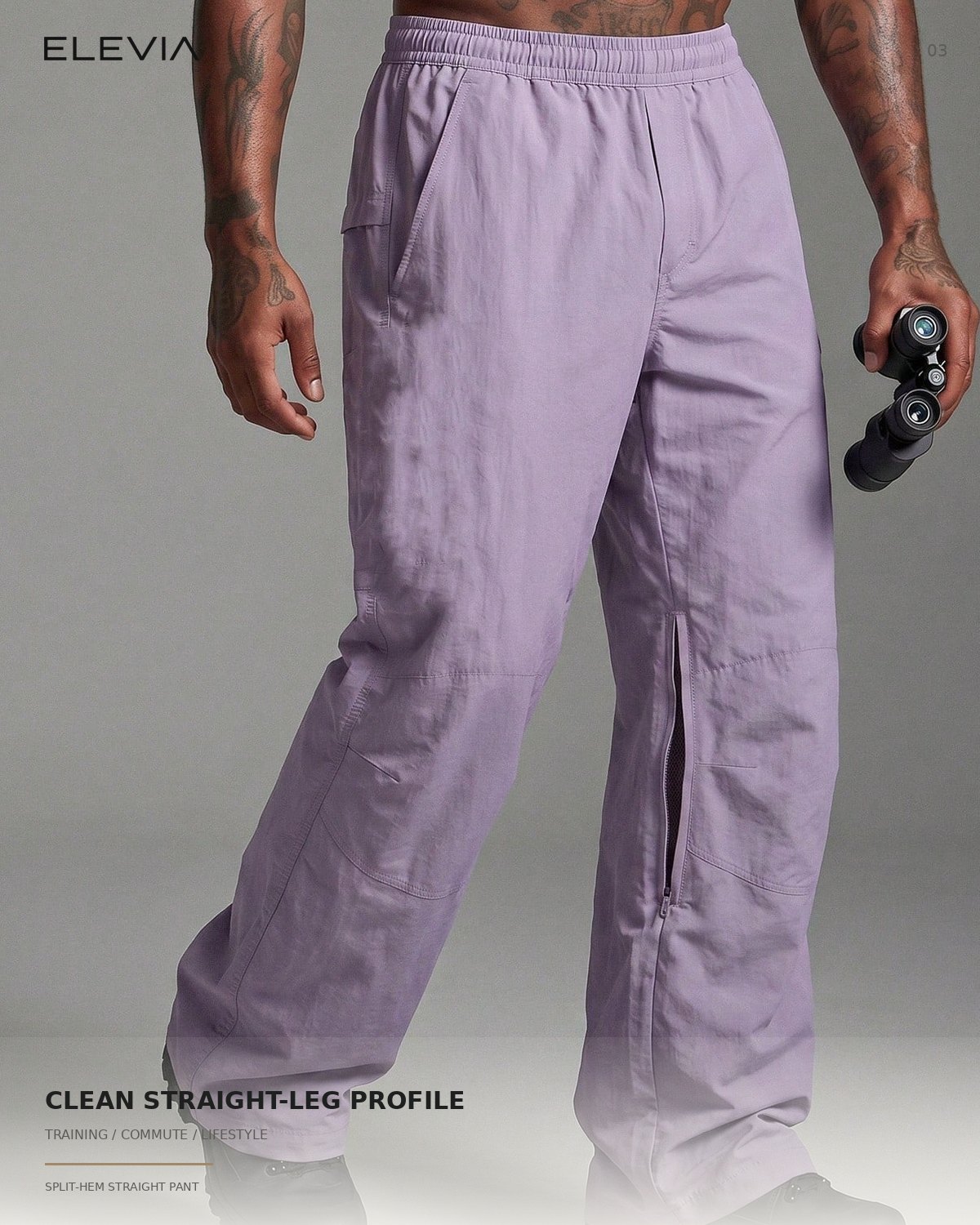 Split Hem Straight Pant