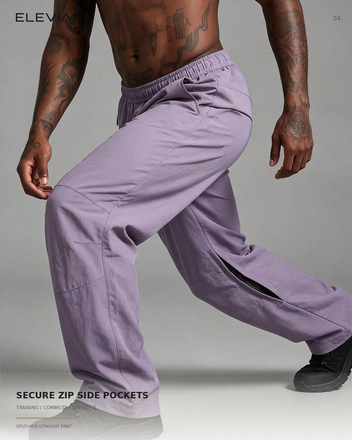 Split Hem Straight Pant