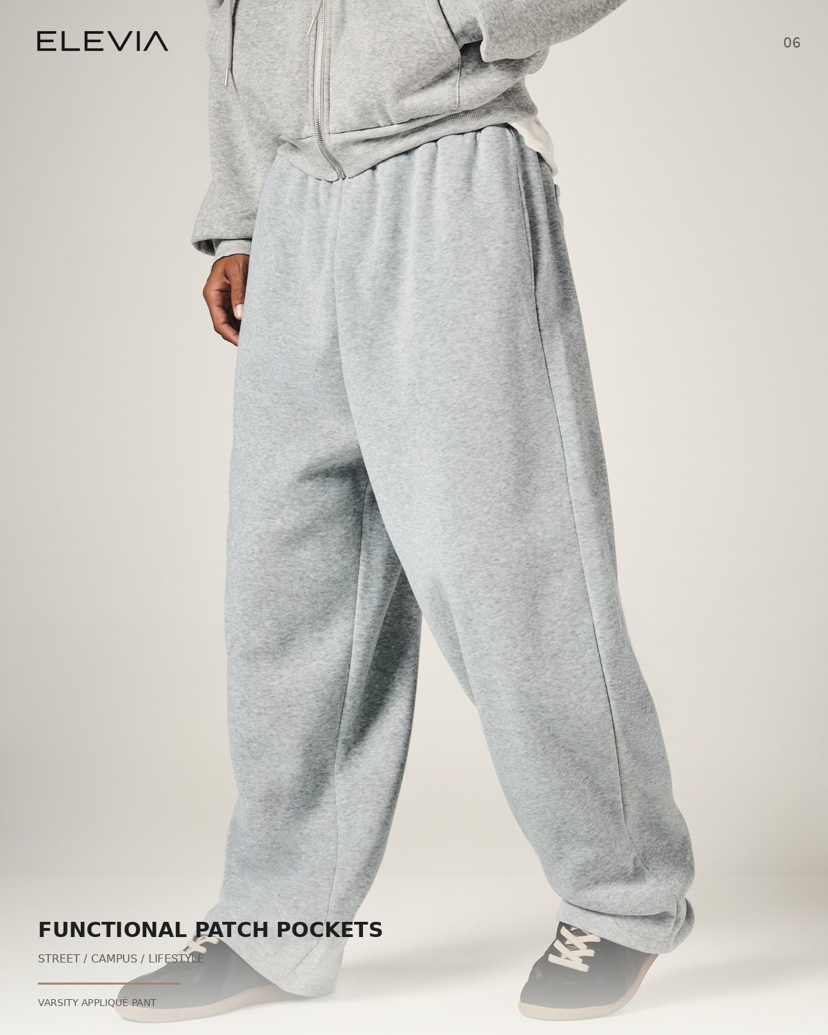 Varsity Appliqué Wide-Leg Pant