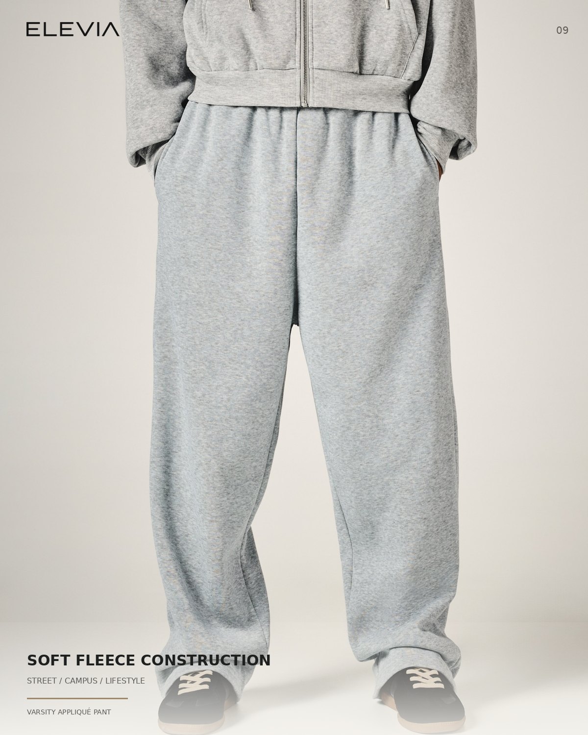 Varsity Appliqué Wide-Leg Pant