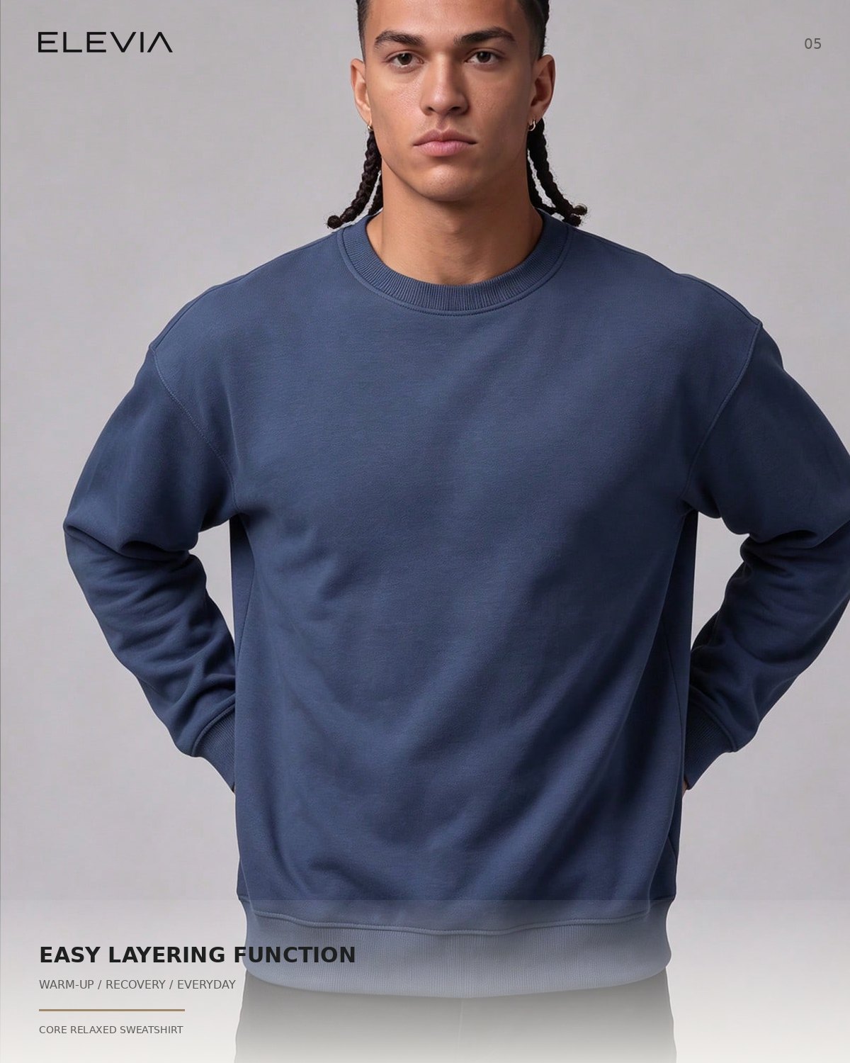 Core Relaxed Crew Sweatshirt
