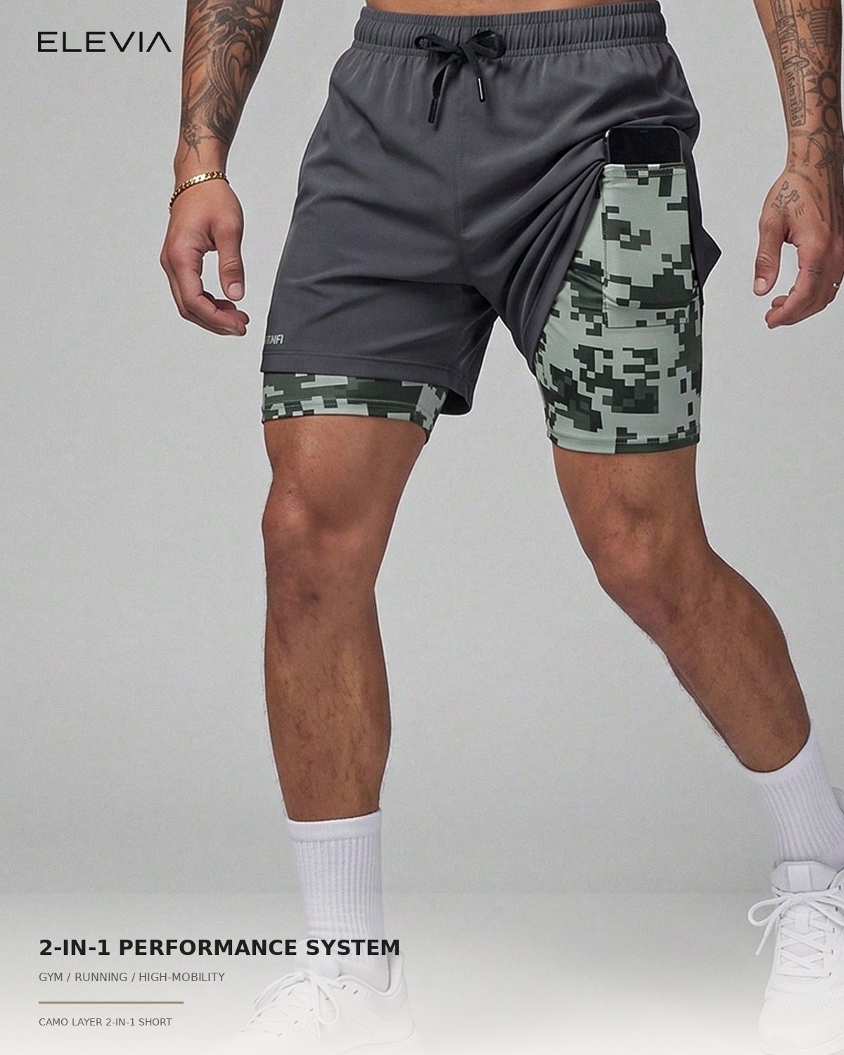Camo Layer 2-in-1 Short