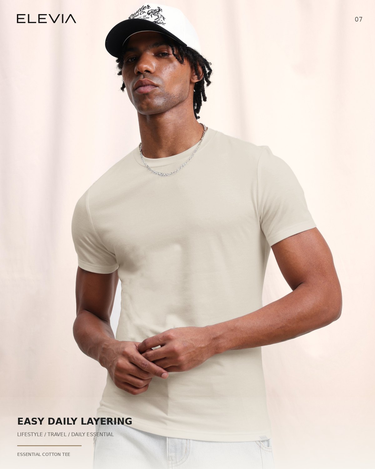 Essential Cotton Crew Tee